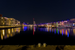 Bremerhaven - Neuer Hafen bei Nacht